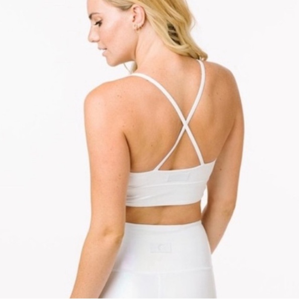 ZYIA White Unicorn Luxe Bra - New with Tags- size medium